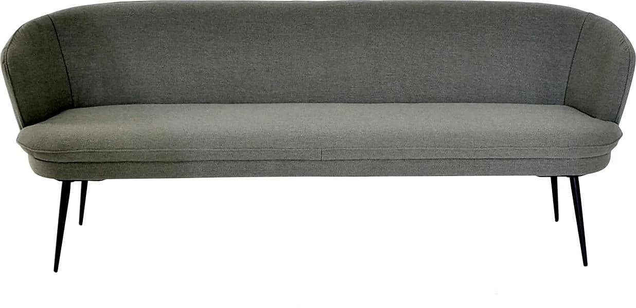 K+W Komfort & Wohnen Polsterbank ZOOM Braun 3-Sitzer mit Keder