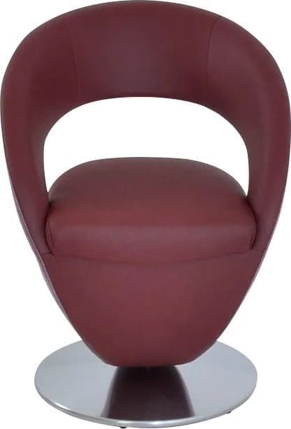 K+W Komfort & Wohnen Drehstuhl Wave Rot Carbernet 15 Rose 90