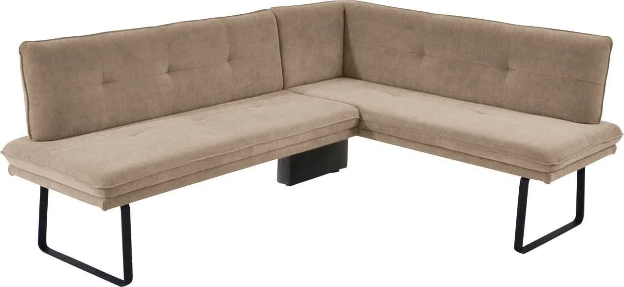 K+W Komfort & Wohnen Eckbank Beige Sahara Steppung