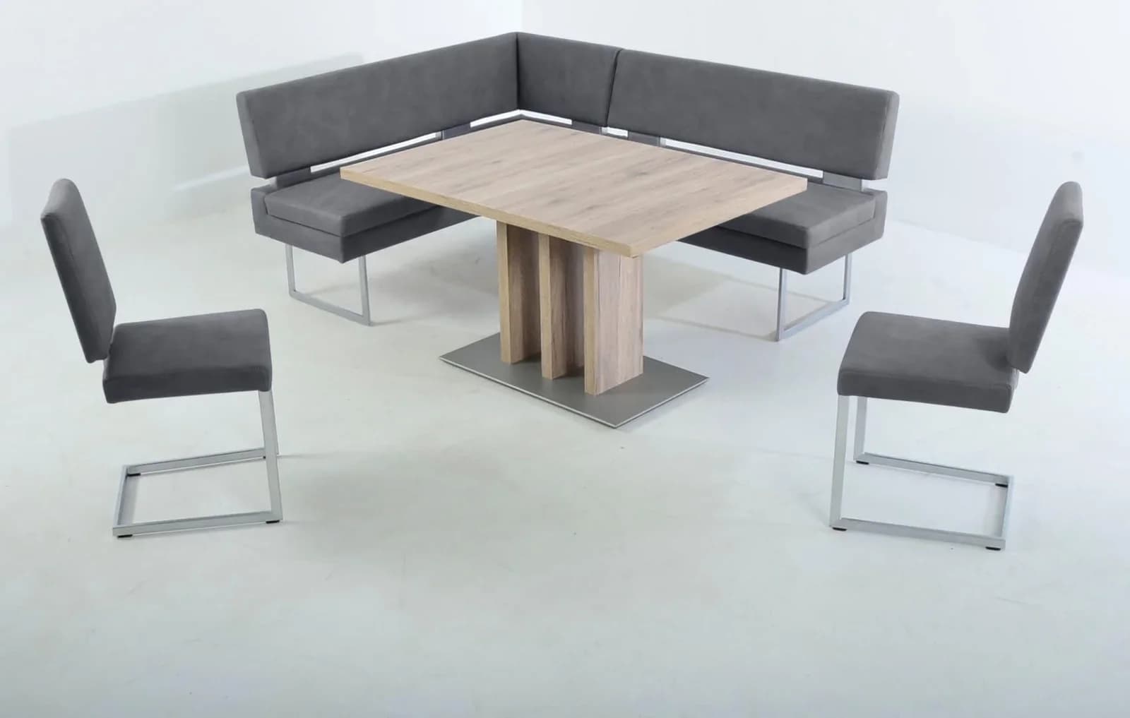 K+W Komfort & Wohnen Essgruppe Santiago mit Eckbank und ausziehbarem Tisch