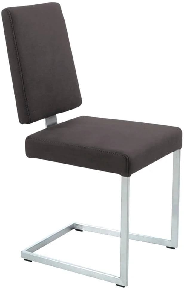K+W Komfort & Wohnen Freischwinger Santiago Dunkelbraun Microfaser