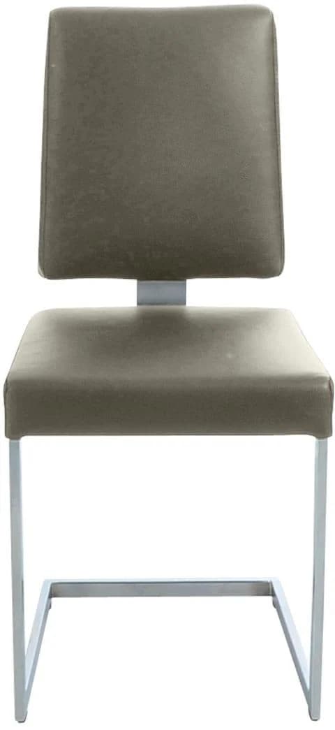 K+W Komfort & Wohnen Freischwinger Santiago Beige Edelstahloptik