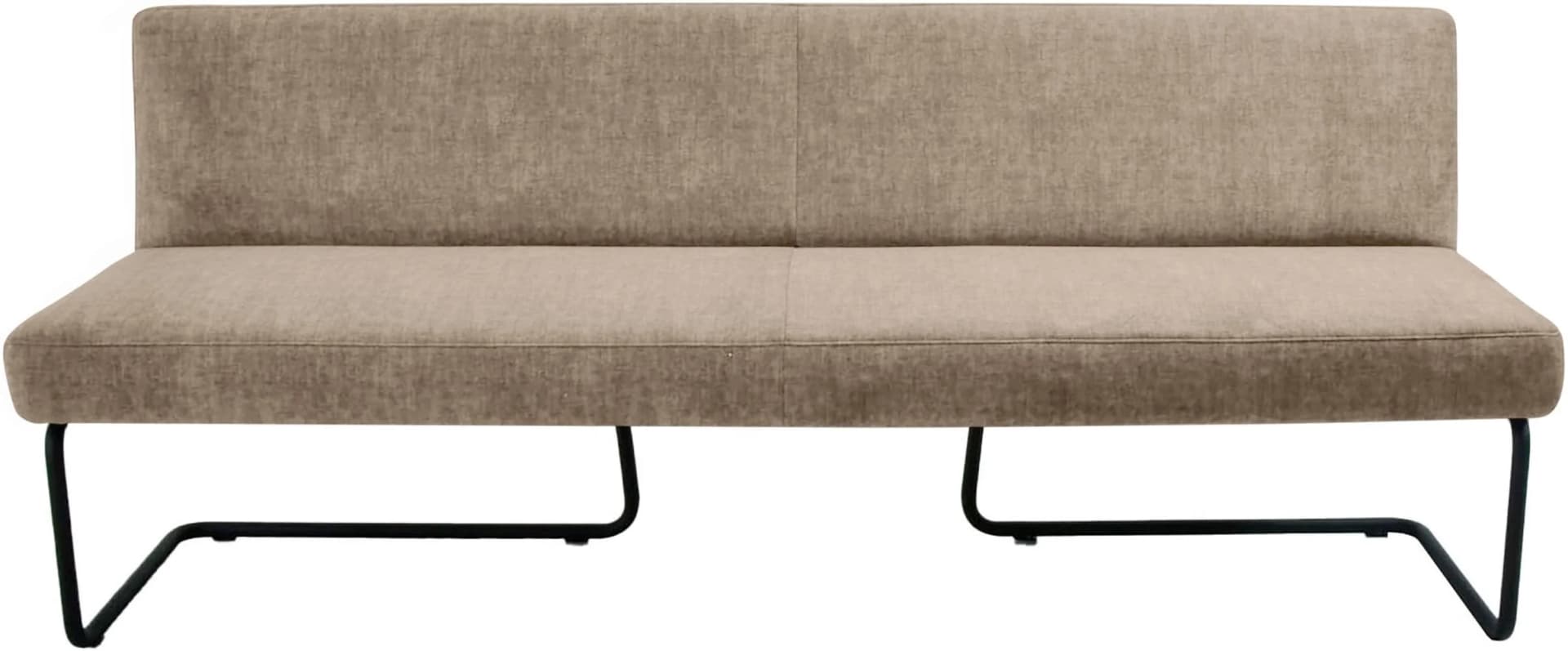 K+W Komfort & Wohnen Polsterbank Beige Abgerundet