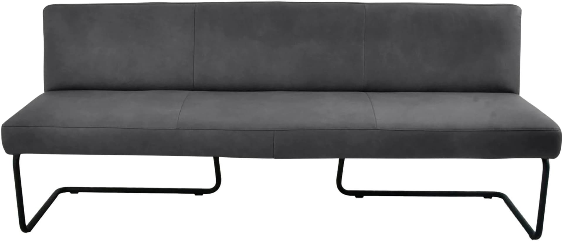 K+W Polsterbank Grau Leder CLOUD Modern