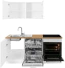 KOCHSTATION Küchenzeile KS-Kehl Weiß 180 cm mit Spüle Bild 4