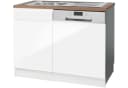 KOCHSTATION Spülenschrank KS-Virginia 110 cm Weiß Hochglanz mit Einbauspüle Bild 2