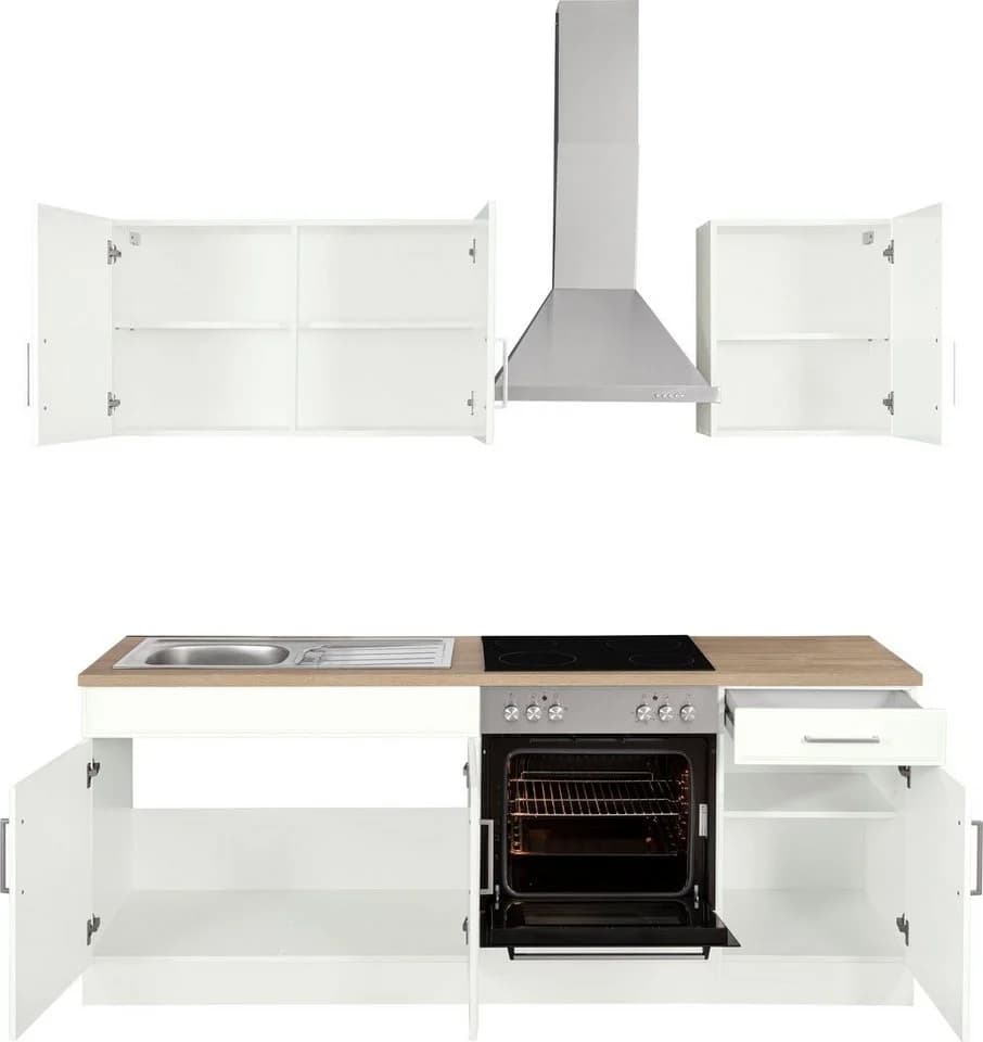 KOCHSTATION Küchenzeile KS-Stockholm mit E-Geräten und MDF-Fronten - Bild 4