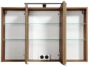 WELLTIME Spiegelschrank Trento Eiche mit LED-Beleuchtung Bild 4