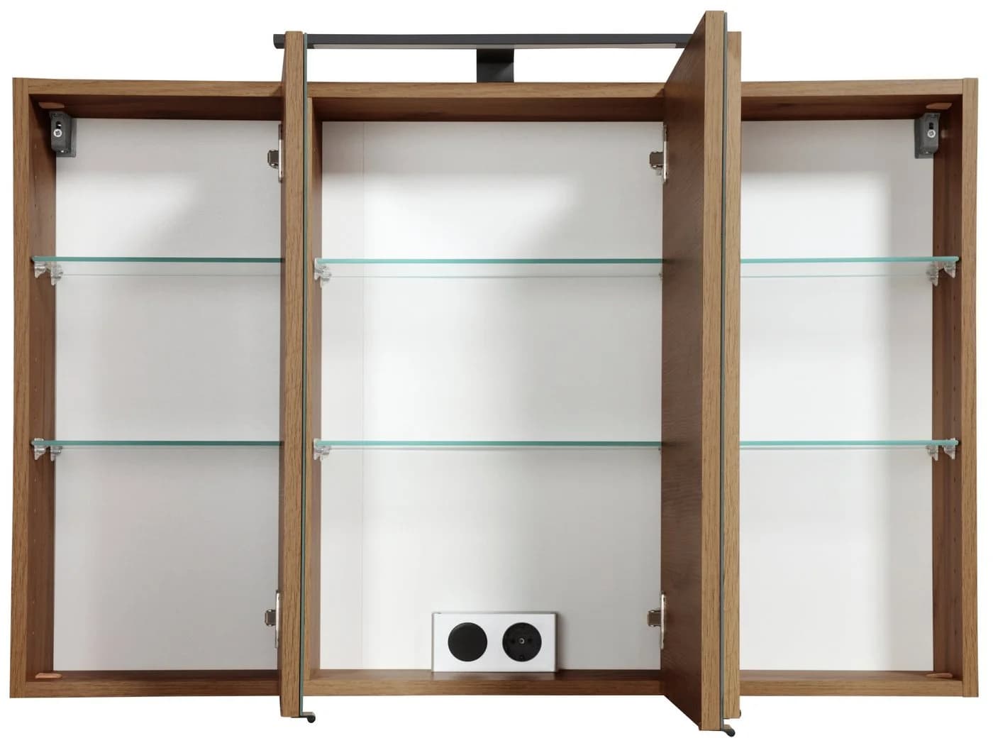 WELLTIME Spiegelschrank Trento Eiche mit LED-Beleuchtung - Bild 4