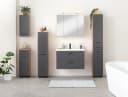 WELLTIME Spiegelschrank Trento Grau mit LED und Steckdose Bild 1
