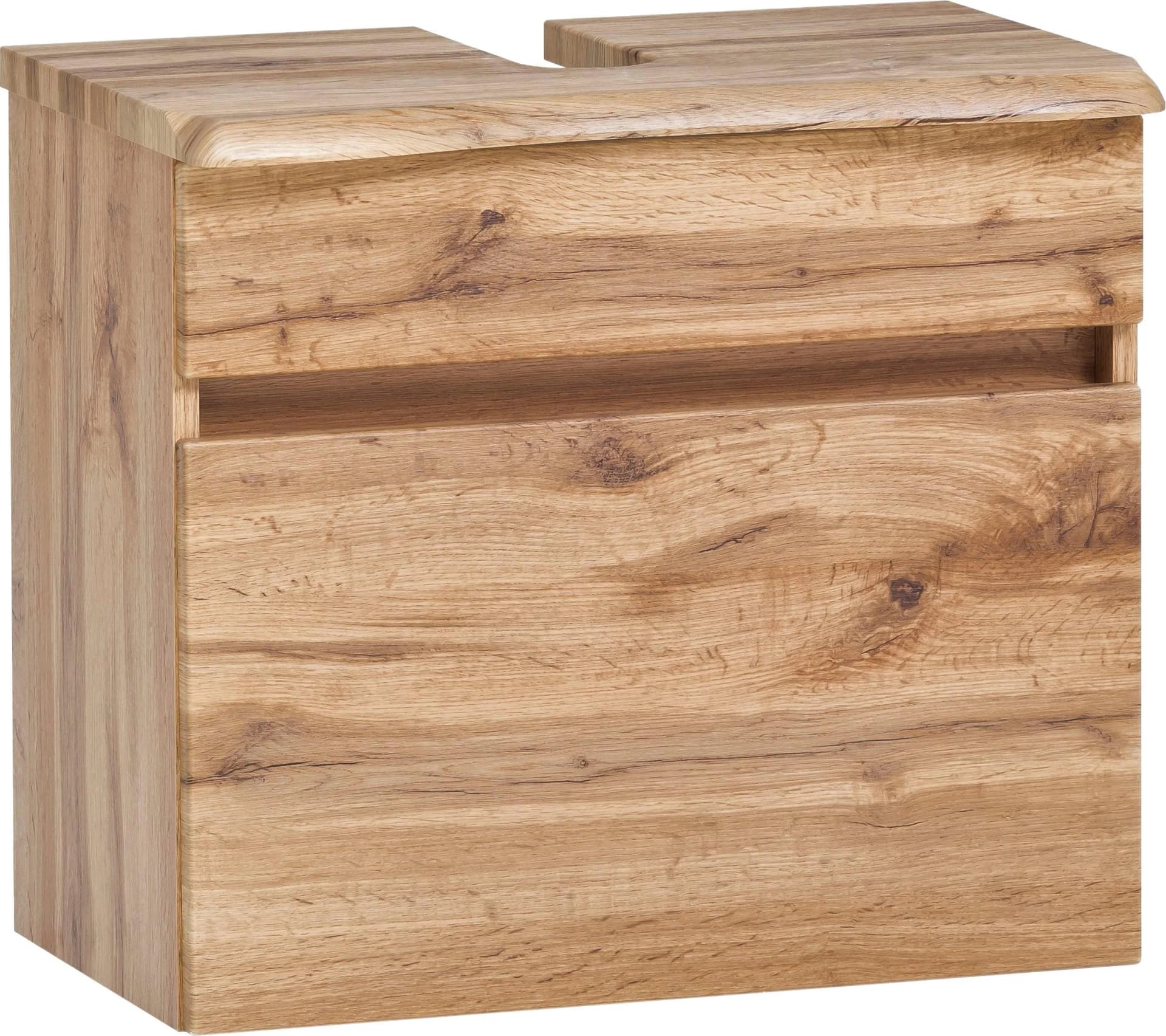 WELLTIME Waschbeckenunterschrank Lienz Braun MDF