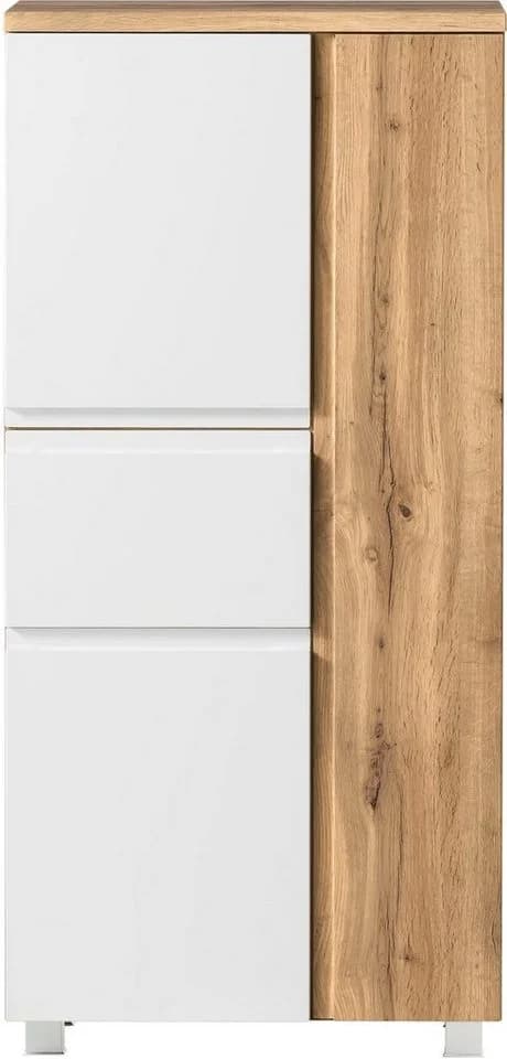 Midischrank WELLTIME Sölden Mattweiß Modern - Bild 1