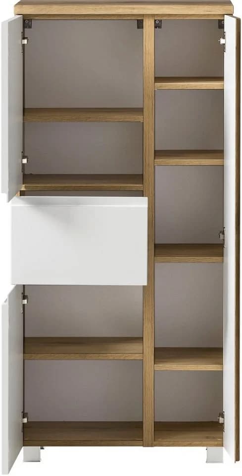 Midischrank WELLTIME Sölden Mattweiß Modern - Bild 5