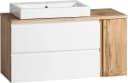 WELLTIME Badmöbel-Set Sölden Weiß Matt mit LED Spiegelschrank Bild 4