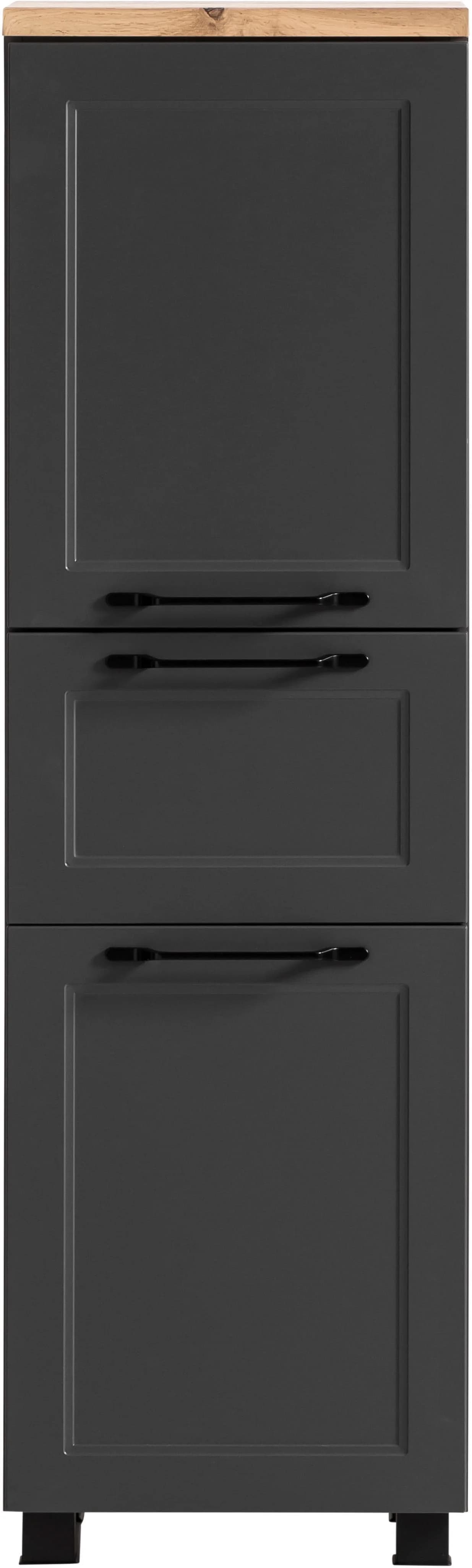 Midischrank WELLTIME Lana Grau MDF mit Vollauszug