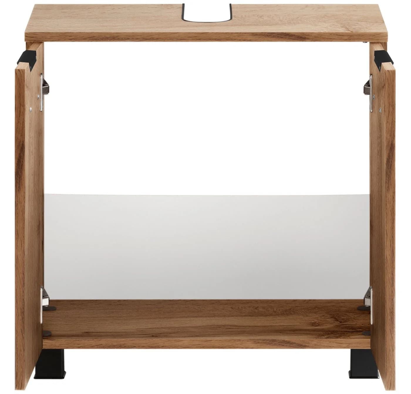 WELLTIME Trento Waschbeckenunterschrank 60cm wotaneiche Rille - Bild 4