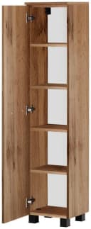 WELLTIME Midischrank Trento Braun Wotaneiche Rille 1 Tür Bild 4