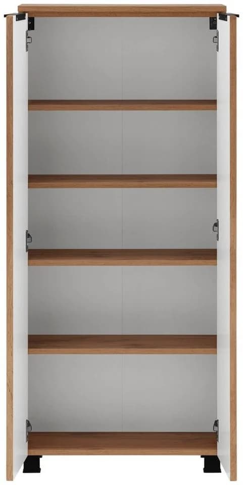 Midischrank WELLTIME Trento 60cm 2 Türen Wotaneiche Rille - Bild 3