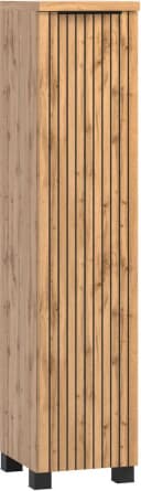 Midischrank WELLTIME Braun wotaneiche 1 Tür Reversibel Bild 1