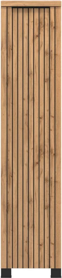 Midischrank WELLTIME Braun wotaneiche 1 Tür Reversibel - Bild 3