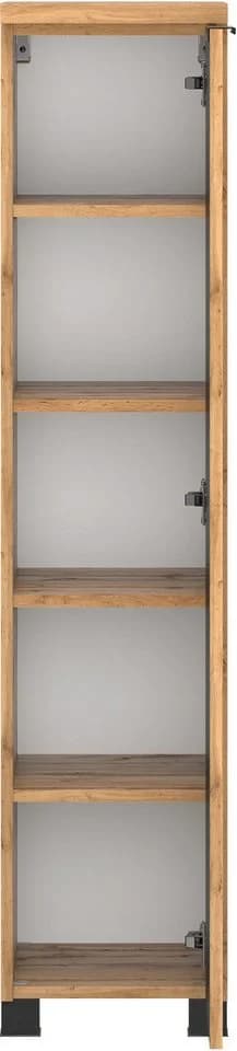 Midischrank WELLTIME Braun wotaneiche 1 Tür Reversibel - Bild 4