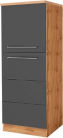 KOCHSTATION Seitenschrank KS-Wien Modern Grau Braun Bild 2