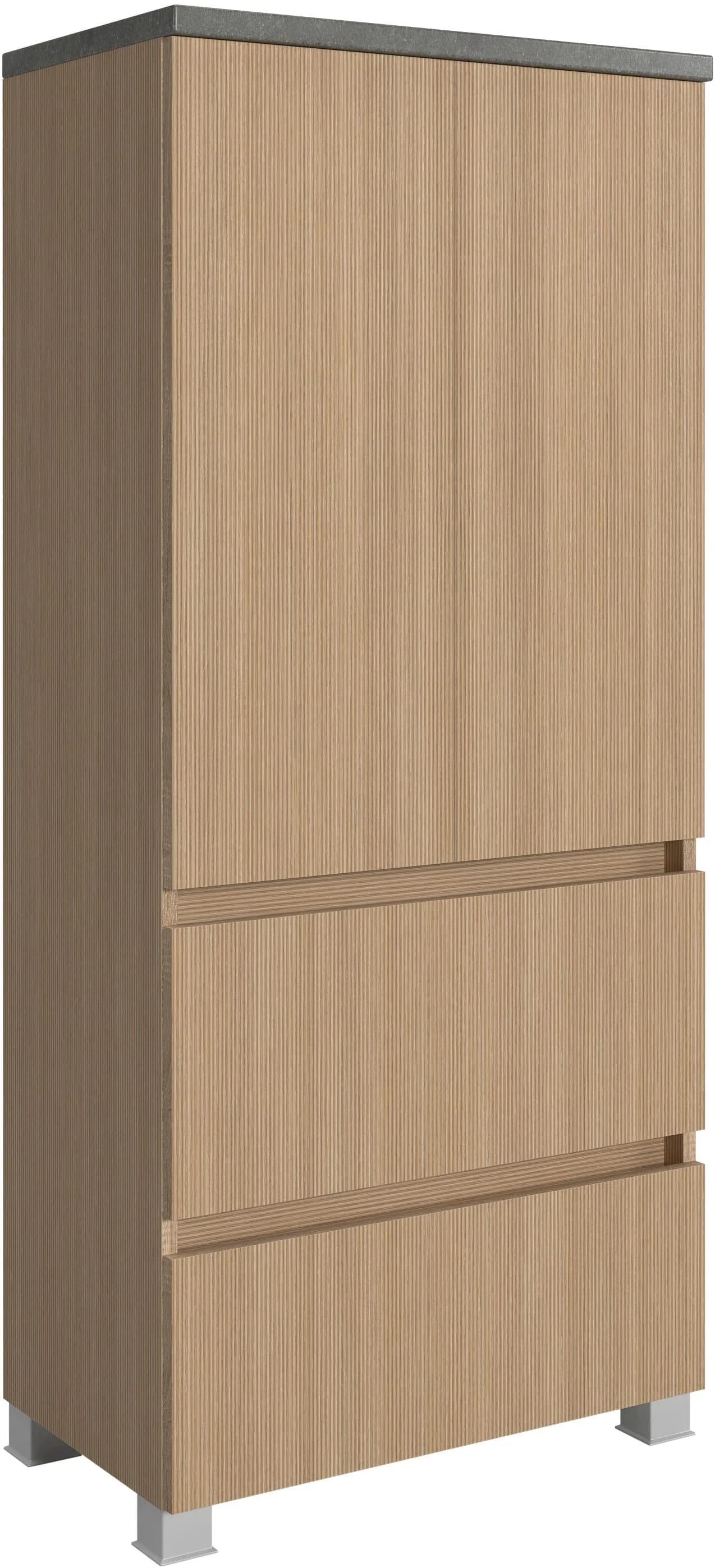 Midischrank EIXO 2 Türen Softclose Eiche hell