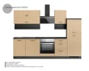 KOCHSTATION Küchenzeile KS-Frieda 280cm CPL-Beschichtung Grau/Beige Bild 3