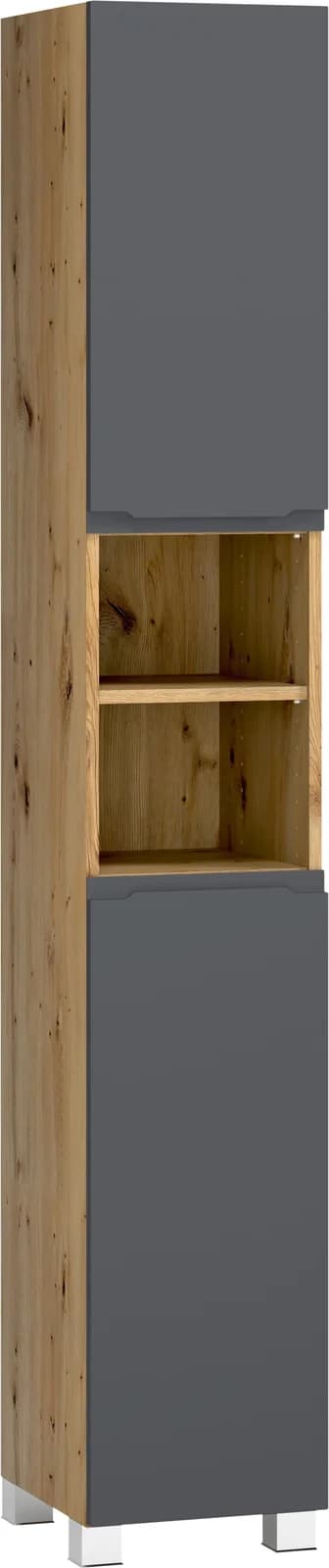 Hochschrank CABO Welltime matt grau mit 5 Böden