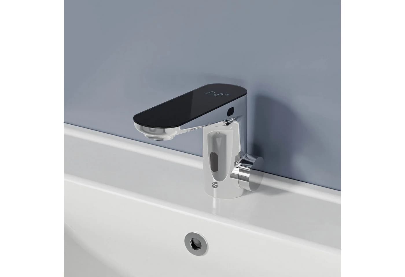 Bernstein Waschtischarmatur 3002S Chrom Sensor LED-Anzeige Berührungslos - Bild 2