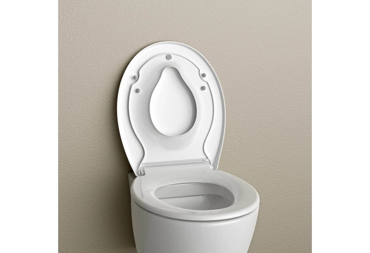 Bernstein Kinder-WC-Sitz U2006 mit Softclose und integriertem Kindersitz Weiß - Bild 3
