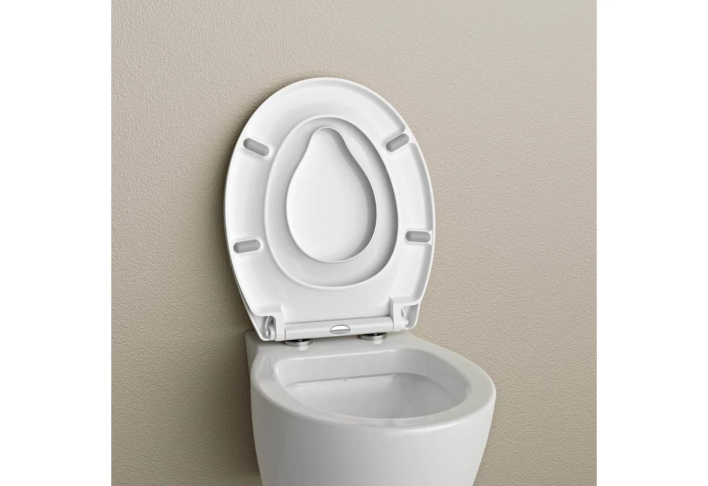 Bernstein Kinder-WC-Sitz U2006 mit Softclose und integriertem Kindersitz Weiß - Bild 4