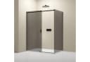 Bernstein Eckdusche NT806 FLEX Schwarz Grau ESG-Glas Bild 1