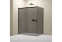 Bernstein Eckdusche NT806 FLEX Schwarz Grau ESG-Glas Bild 2