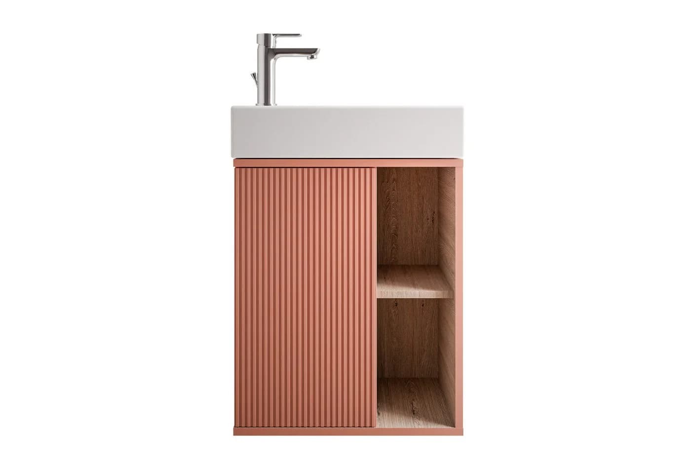 BELDIVO Badmöbel-Set mit Waschtischunterschrank 50 cm & Keramik-Waschbecken - Bild 2
