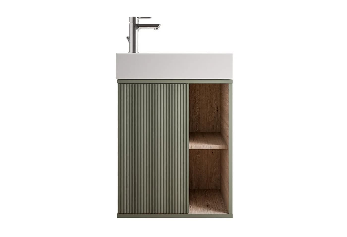 BELDIVO Badmöbel-Set 50 cm mit Keramik-Waschbecken, wählbare Farbe, matt - Bild 2