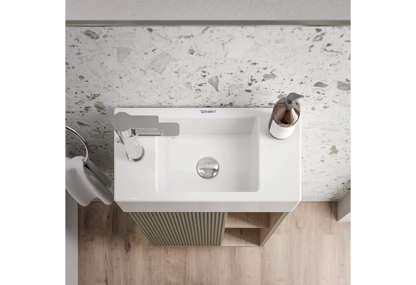 BELDIVO Badmöbel-Set 50 cm mit Keramik-Waschbecken, wählbare Farbe, matt - Bild 4