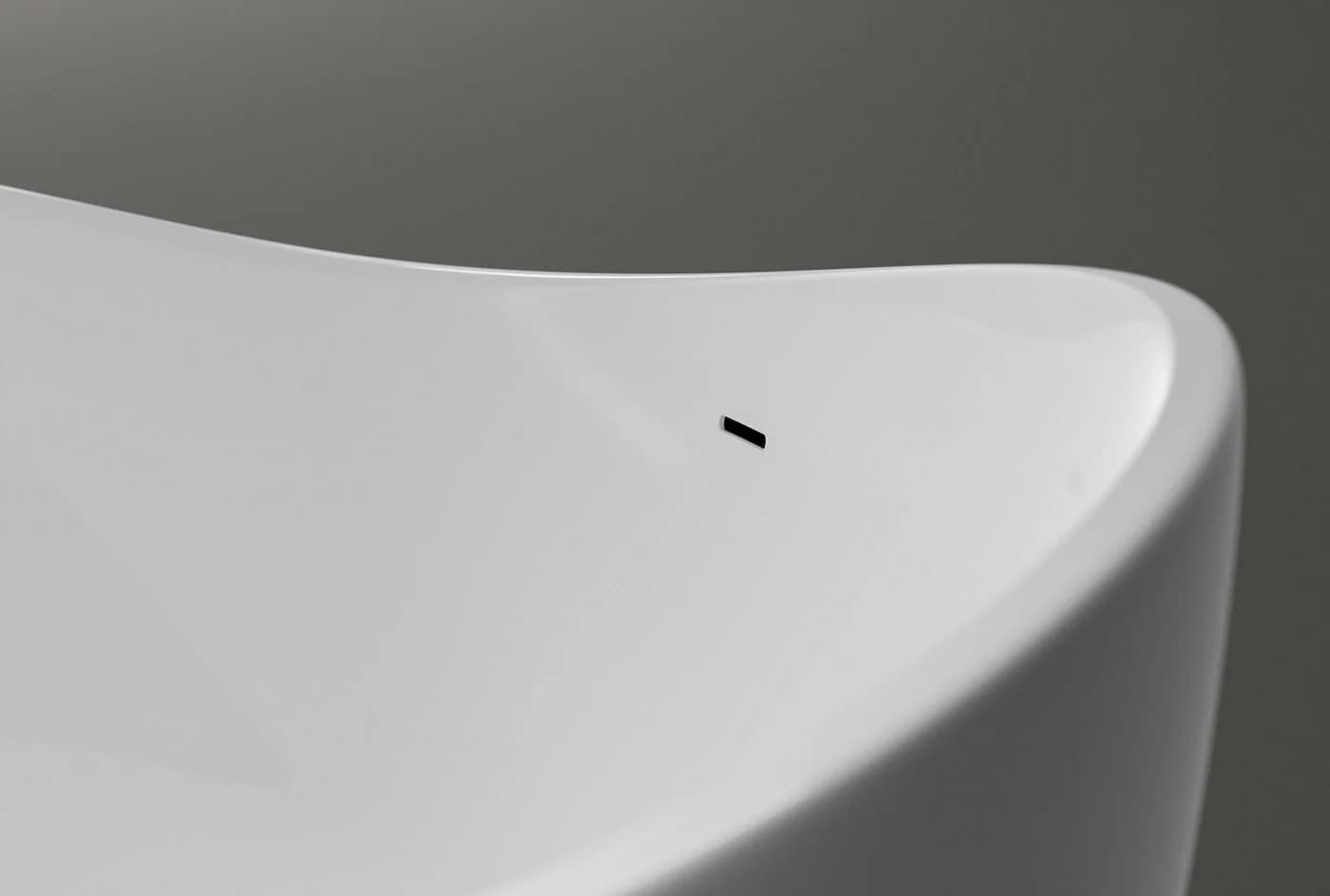 Bernstein Badewanne WAVE Acryl Weiß glänzend Freistehend Oval - Bild 3