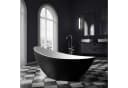 Bernstein Badewanne VICE 2.0 Schwarz/Weiß matt Freistehend Acryl Bild 2