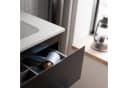 AVA Waschtischunterschrank 100cm mit Keramik-Waschbecken Schwarz matt Bild 4