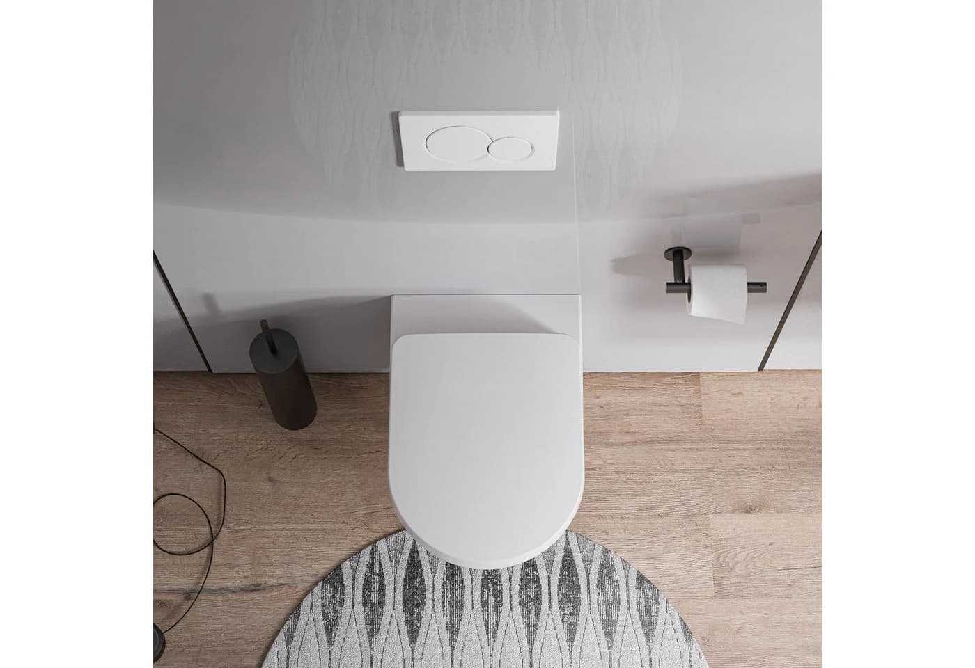 Bernstein Tiefspül-WC VIVEO Wandhängend Weiß Glänzend Spülrandlos - Bild 5