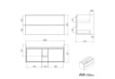 AVA Waschtischunterschrank 100cm mit Mineralguss-Waschbecken Bild 5