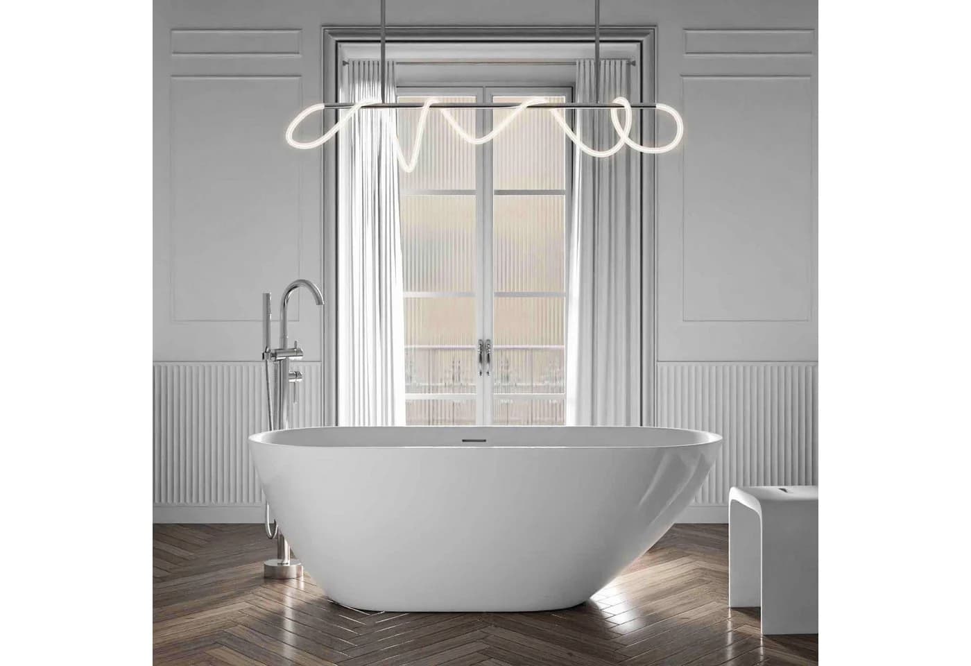 Bernstein Badewanne ROMA 2.0 Oval Weiß Sanitäracryl - Bild 2
