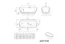 Bernstein Badewanne JAZZ PLUS 2.0 - Freistehend Oval Acryl Bild 4