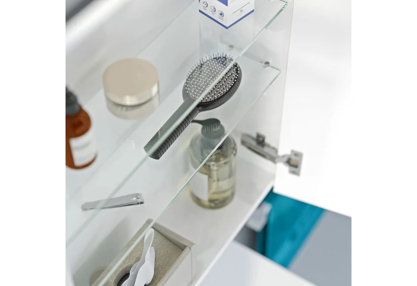Bernstein Spiegelschrank SOLO 60cm Weiß matt LED Soft-Close - Bild 5