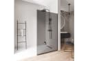 Bernstein Walk-in-Dusche EX102 90x200cm Schwarz matt Grauglas Bild 1