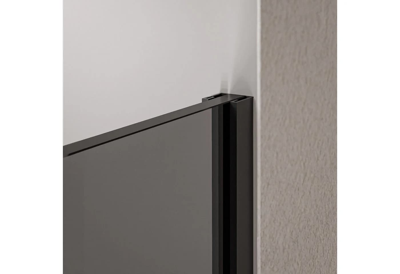 Bernstein Walk-in-Dusche EX102 90x200cm Schwarz matt Grauglas - Bild 3