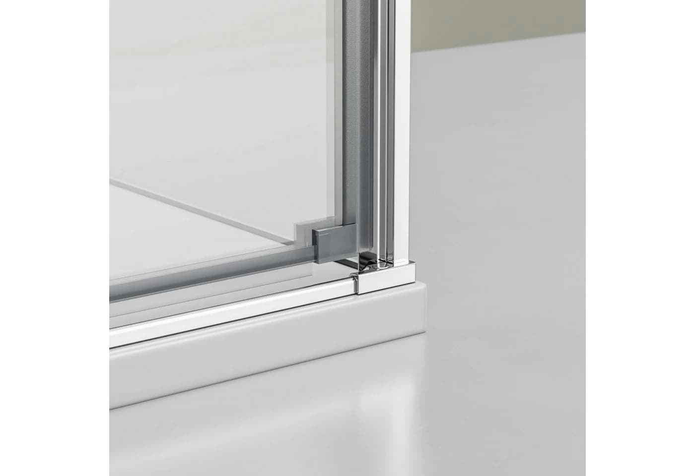 Bernstein Eckdusche NT416 100x80 cm Chrom 8mm ESG Glas Nano - Bild 3