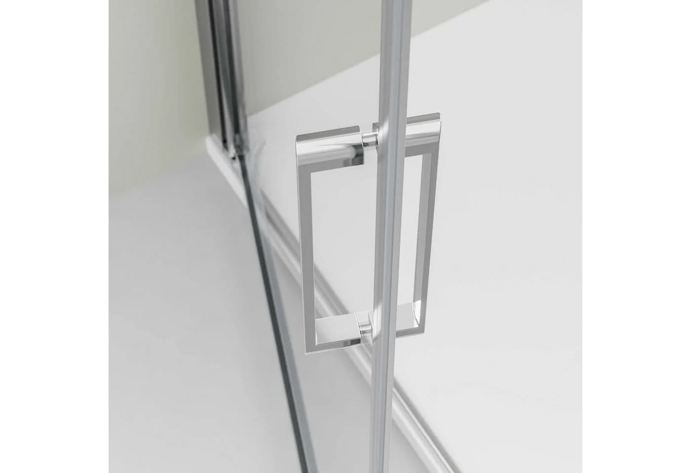 Bernstein Eckdusche NT416 100x80 cm Chrom 8mm ESG Glas Nano - Bild 4