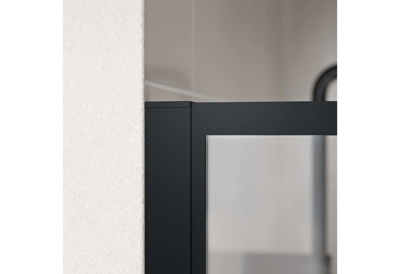 Bernstein Walk-In-Duschwand FRAME Klarglas Schwarz matt ESG-Sicherheitsglas - Bild 3